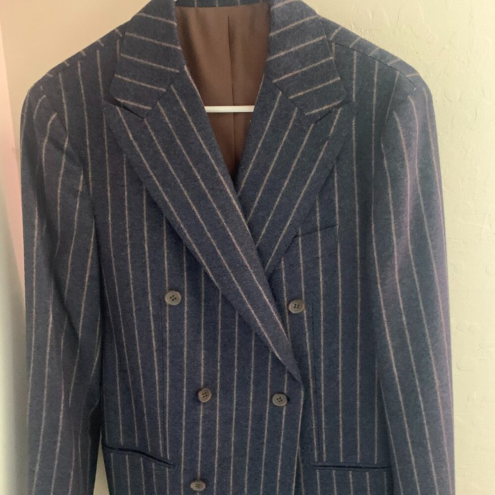 Suitsupply Men's Double Breasted Wool Suit
